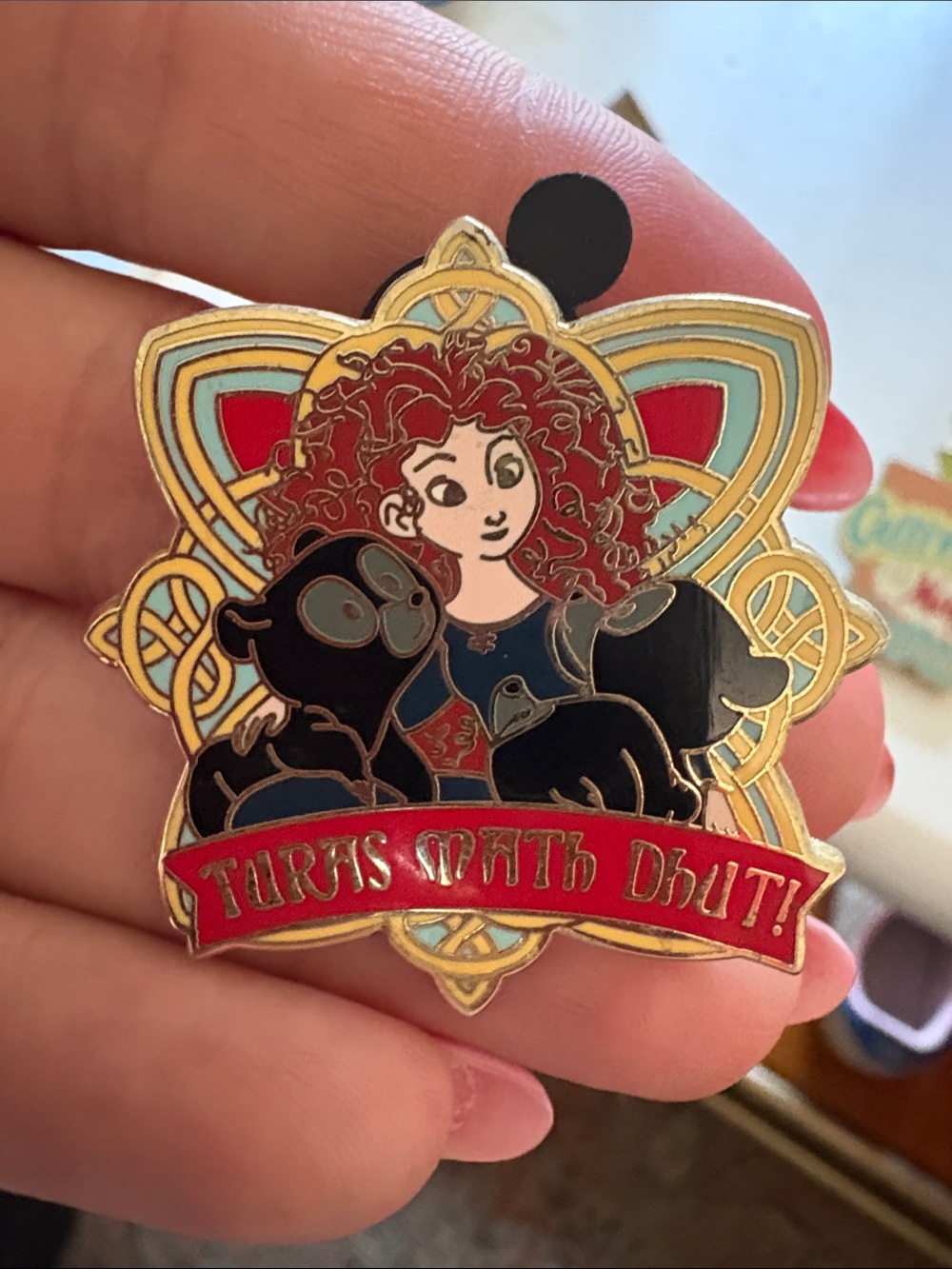 Adventures by Disney Gold Metal Adventure Pin - Merida and her brothers